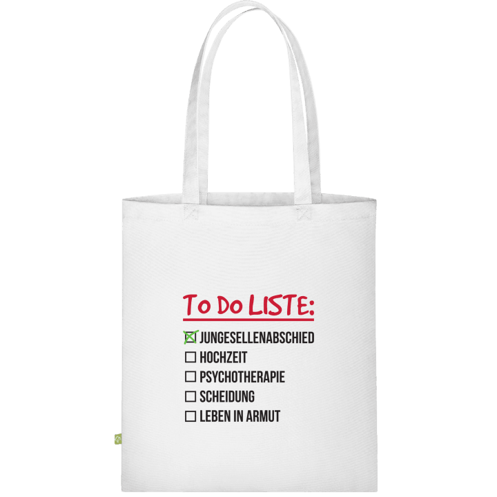 To Do Liste zur Hochzeit Cloth Bag contain pic