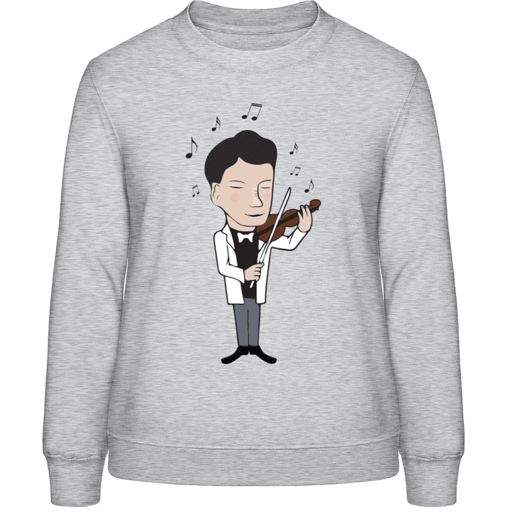 Violinist Illustration Frauen Sweatshirt contain pic