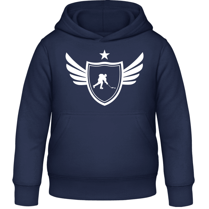 Ice Hockey Winged Kids Hoodie contain pic