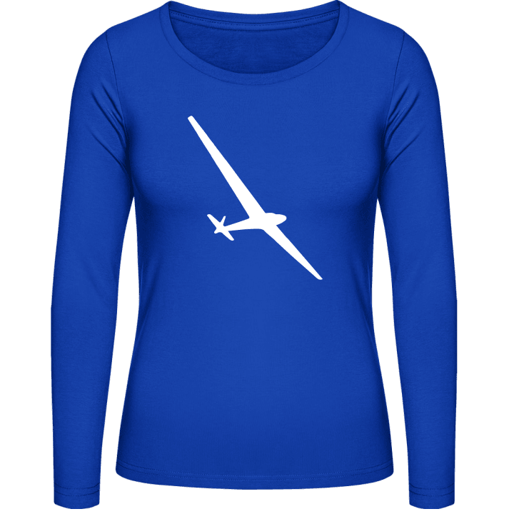 Glider Sailplane Langermet skjorte for kvinner contain pic