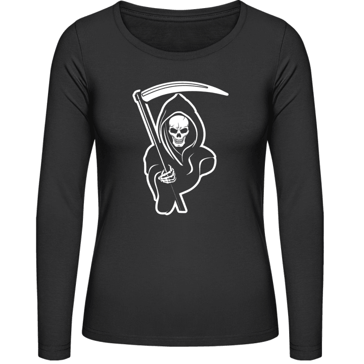 Death Grim Reaper Logo Camisa de manga larga para mujer contain pic