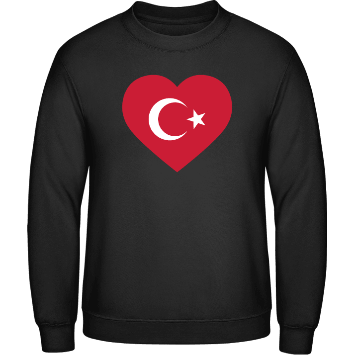 Turkey Heart Flag Felpa contain pic