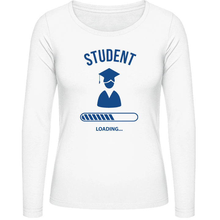 Student Loading Design Frauen Langarmshirt contain pic