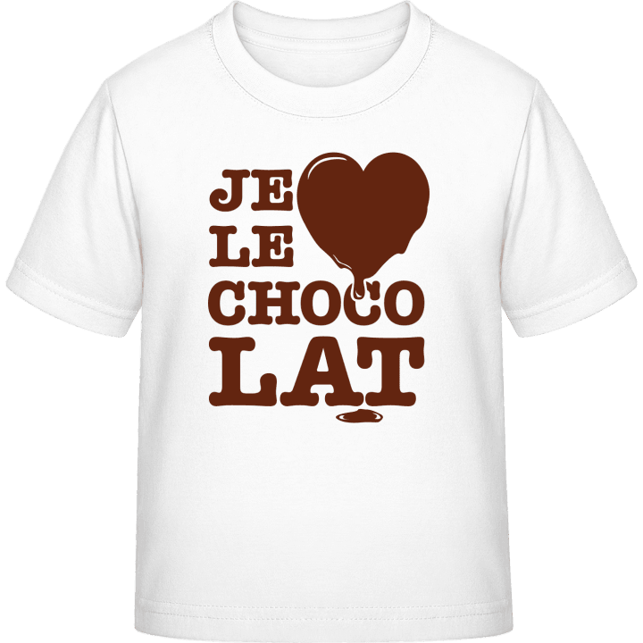 J'aime le chocolat T-skjorte for barn contain pic