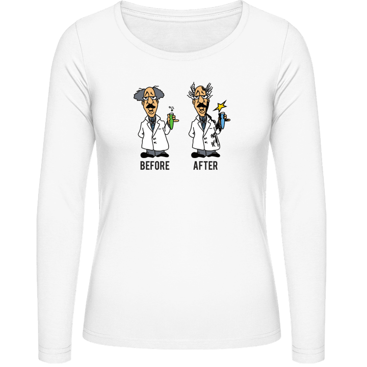 Crazy Chemist Before After Women long Sleeve Shirt 0 image
