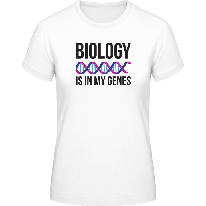 Biology Is In My Genes T-shirt för kvinnor contain pic