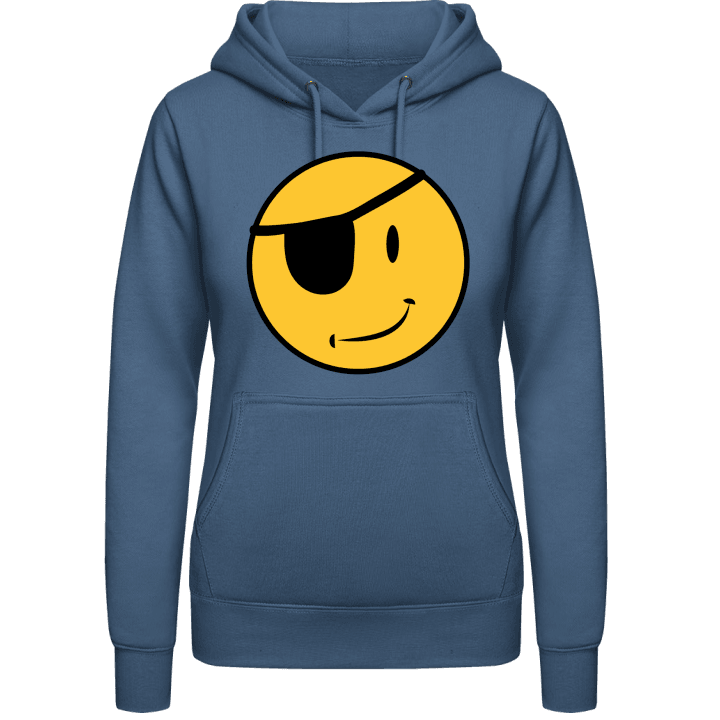 Pirate Eye Smiley Vrouwen Hoodie contain pic
