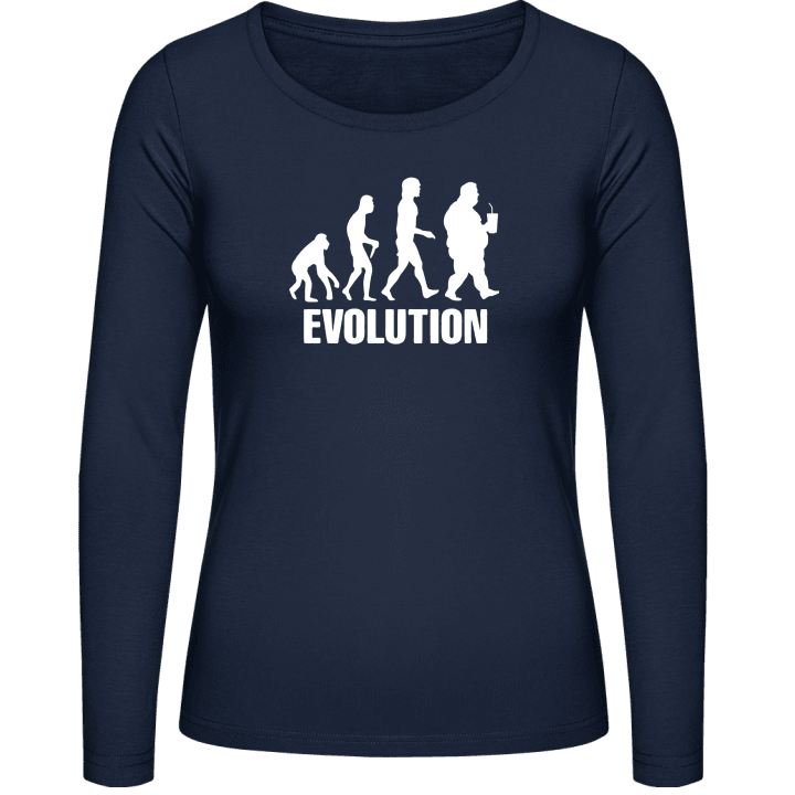 Man Evolution Langermet skjorte for kvinner contain pic