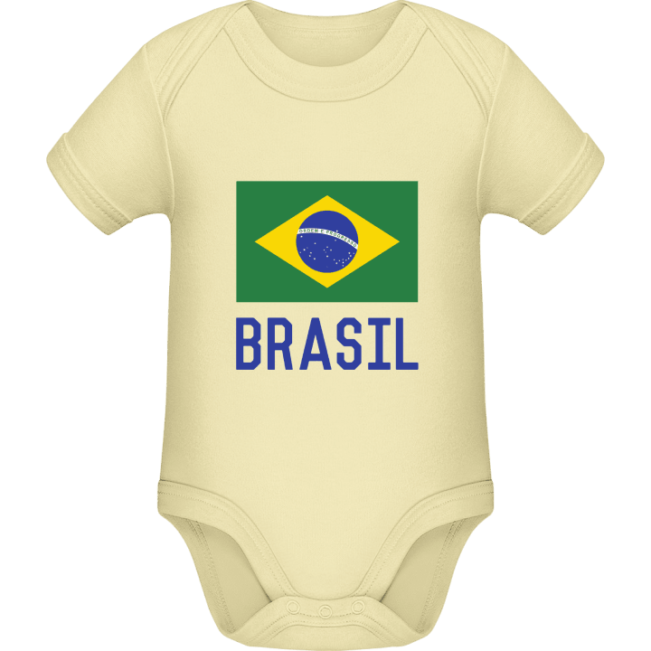 Brasilian Flag Baby romper kostym contain pic