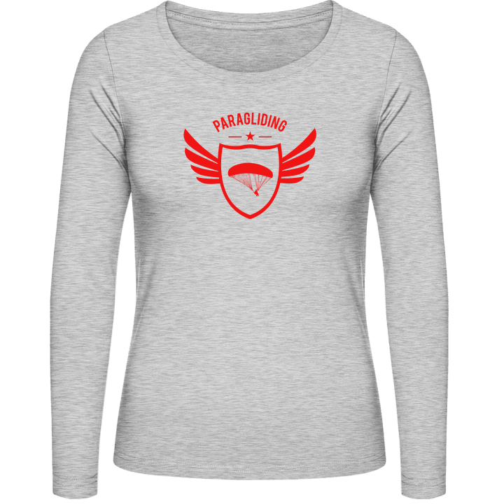 Paragliding Winged T-shirt à manches longues pour femmes contain pic