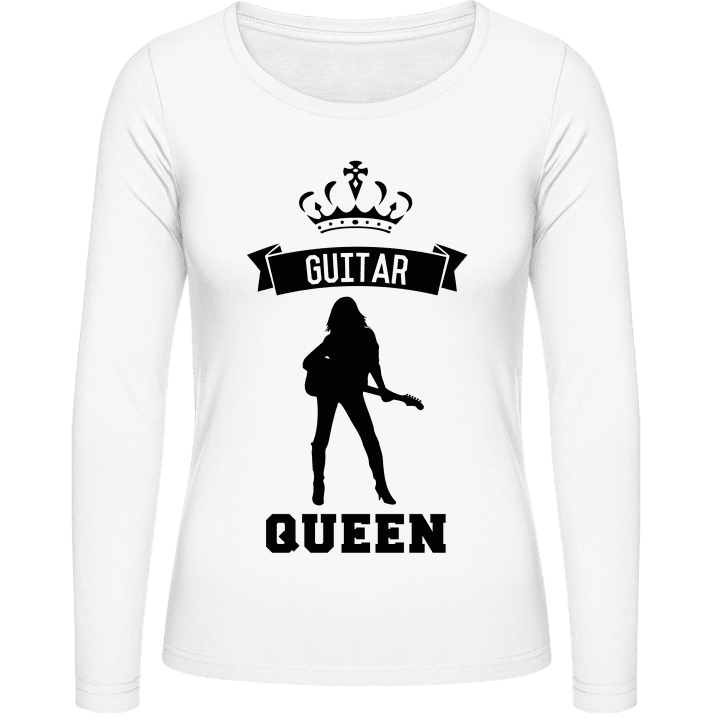 Guitar Queen Langermet skjorte for kvinner contain pic