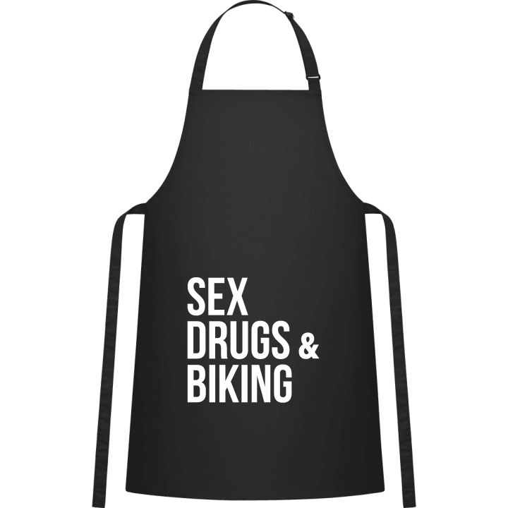 Sex Drugs Biking Kitchen Apron contain pic