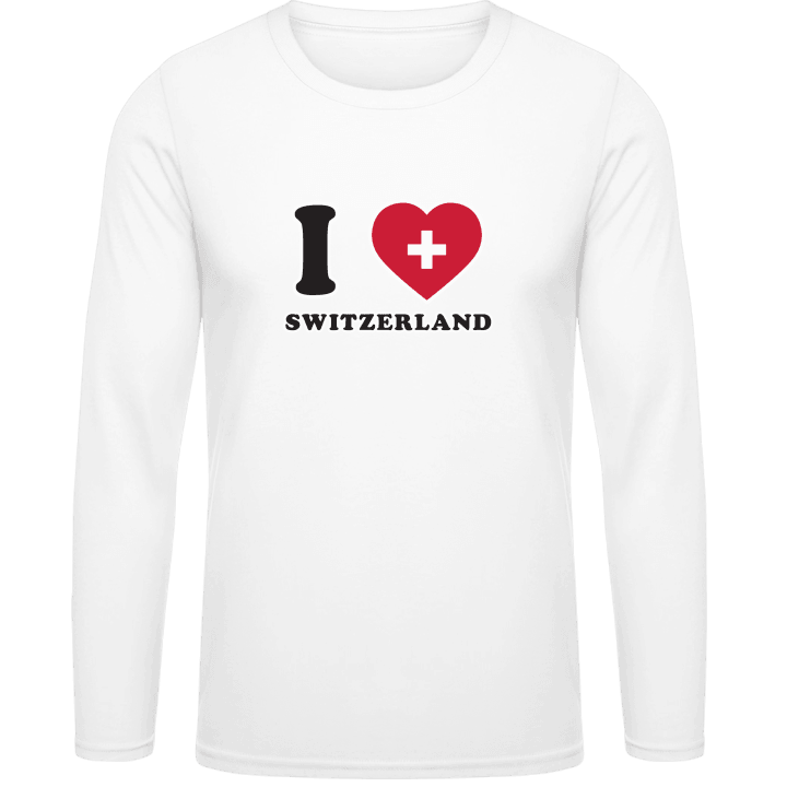 I Love Switzerland Fan T-shirt à manches longues 0 image