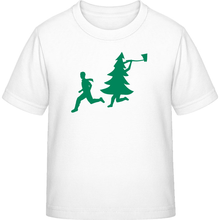 Christmas Tree Attacks Man With Ax Kinderen T-shirt 0 image