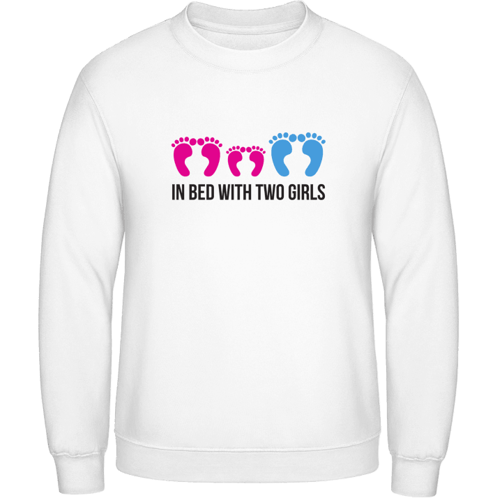 Daddy In Bed With Two Girls Sweatshirt 0 image