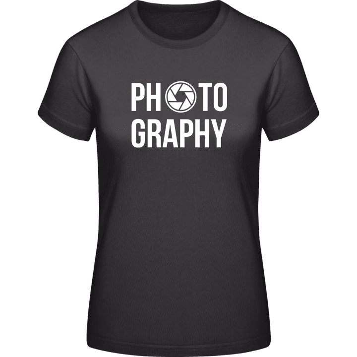 Photography Lens T-skjorte for kvinner contain pic