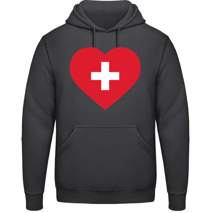 Switzerland Heart Flag Felpa con cappuccio 0 image