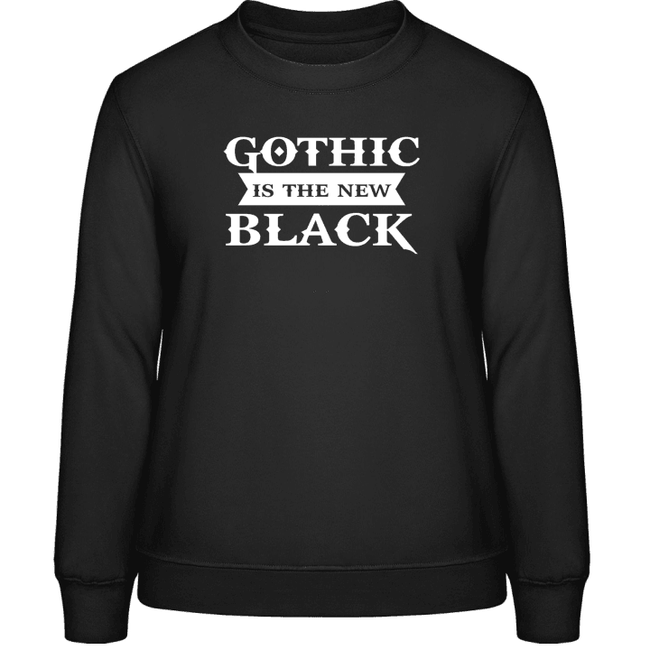 Gothic Is The New Black Genser for kvinner contain pic
