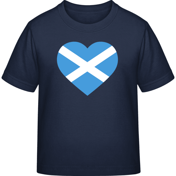Scotland Heart Flag T-shirt för barn contain pic