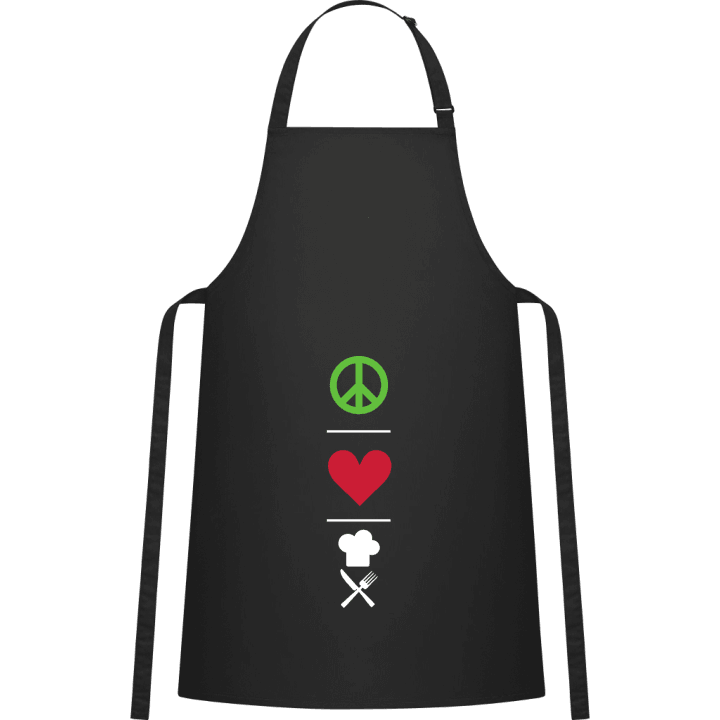 Peace Love Cooking Kochschürze contain pic