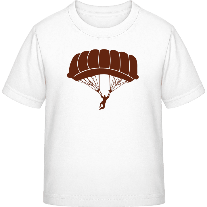 Skydiver Silhouette T-skjorte for barn contain pic