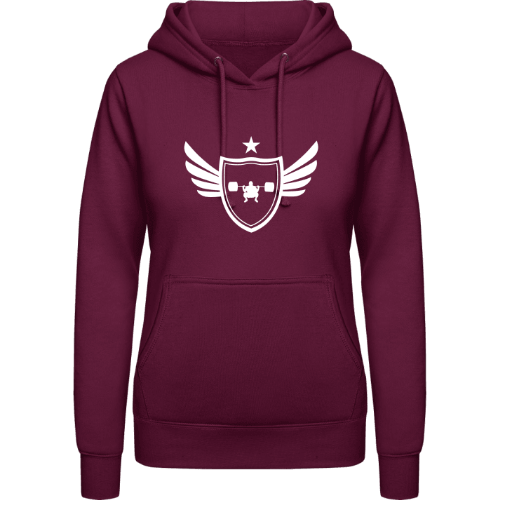 Weightlifting Winged Vrouwen Hoodie contain pic