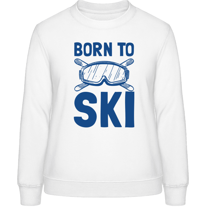 Born To Ski Logo Sweat-shirt pour femme contain pic
