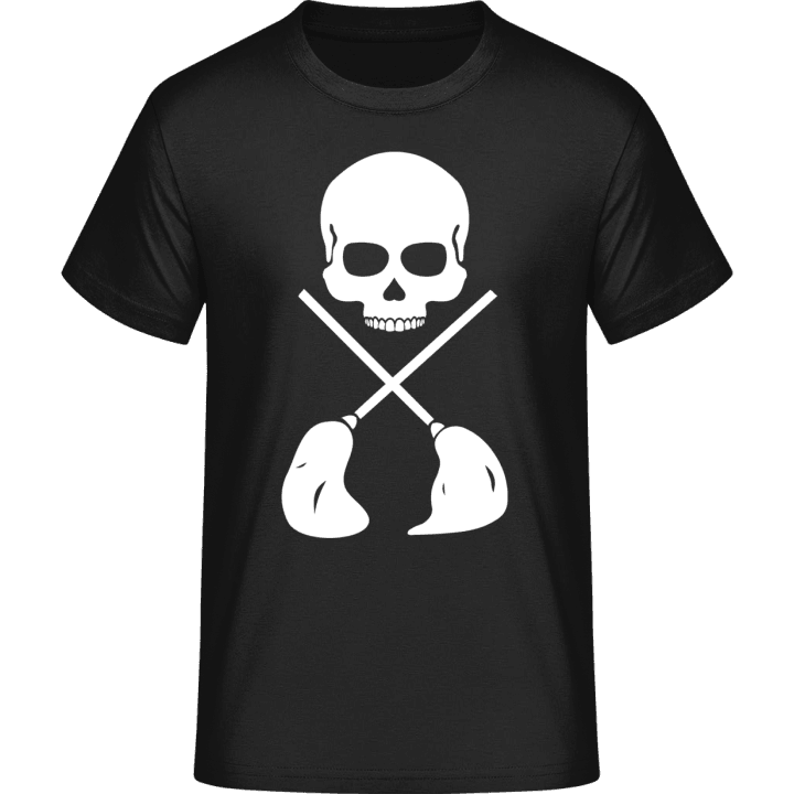 Skull With Brooms T-Shirt 0 image
