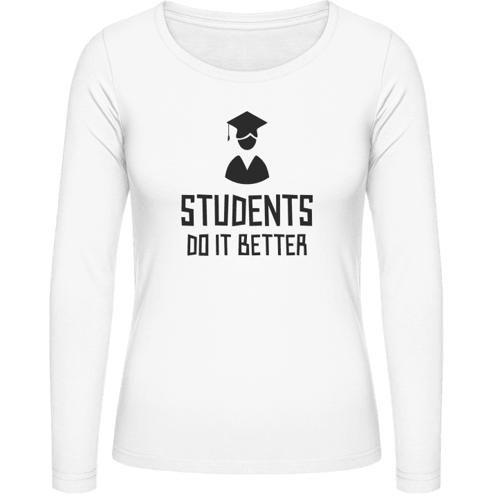 Students Do It Better Frauen Langarmshirt contain pic