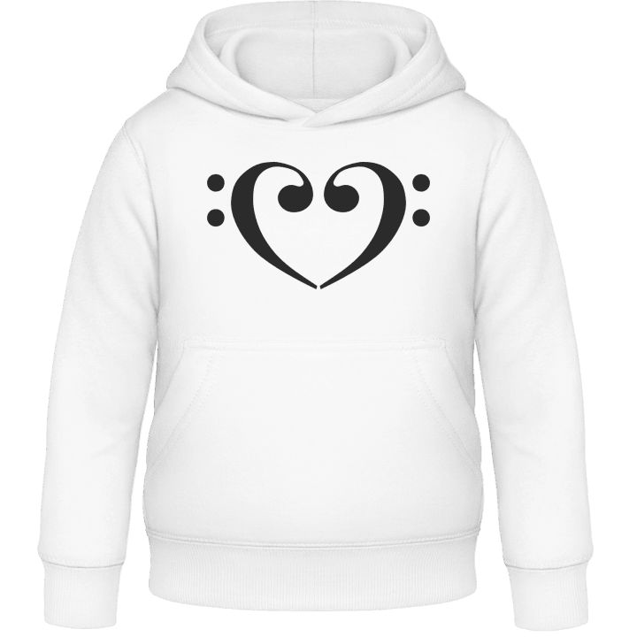 Bass Heart Kids Hoodie contain pic