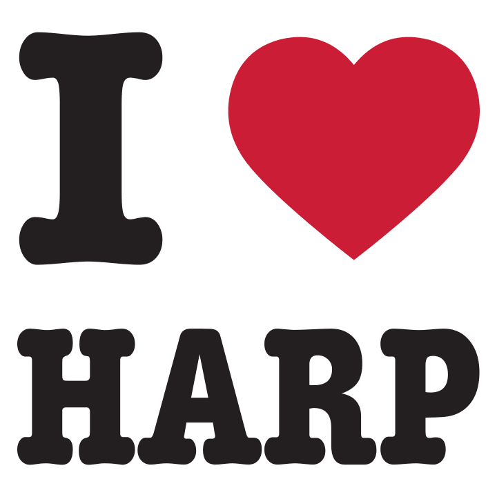 I Heart Harp Hoodie för kvinnor 0 image