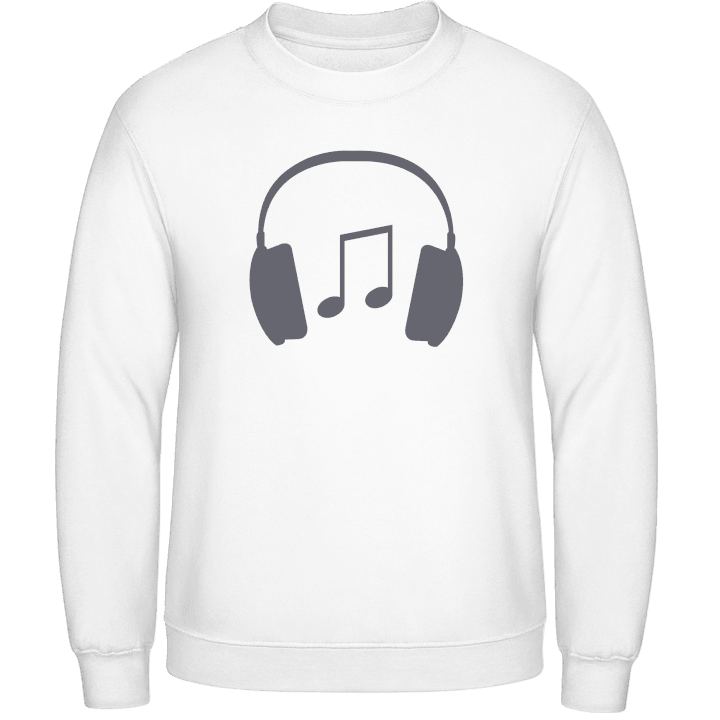 Headphones with Music Note Sweatshirt 0 image