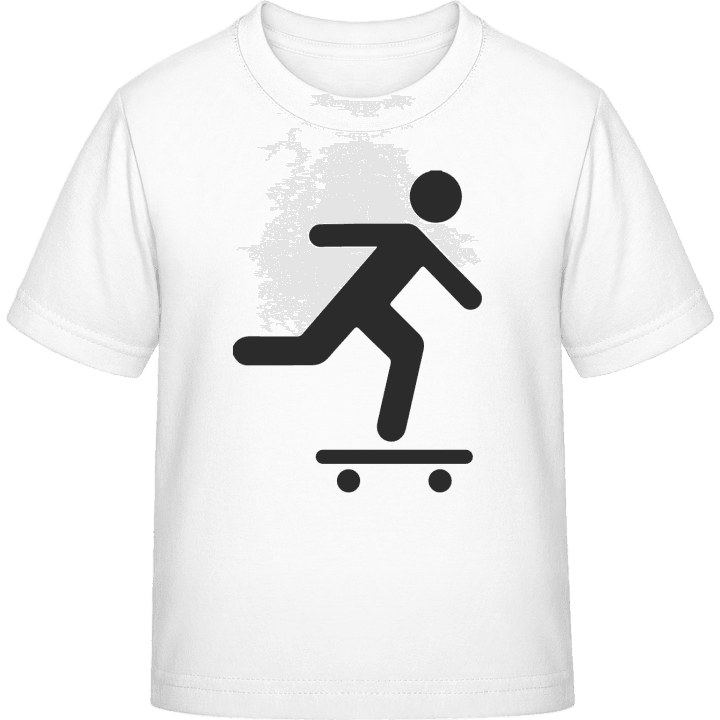Skateboarder Icon T-skjorte for barn contain pic