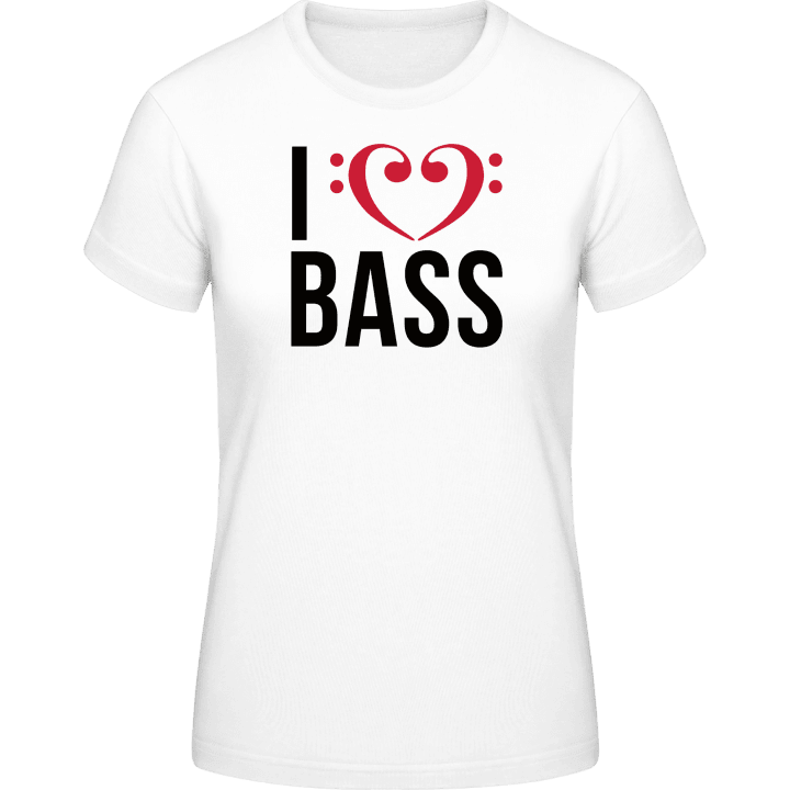 I Love Bass Vrouwen T-shirt contain pic