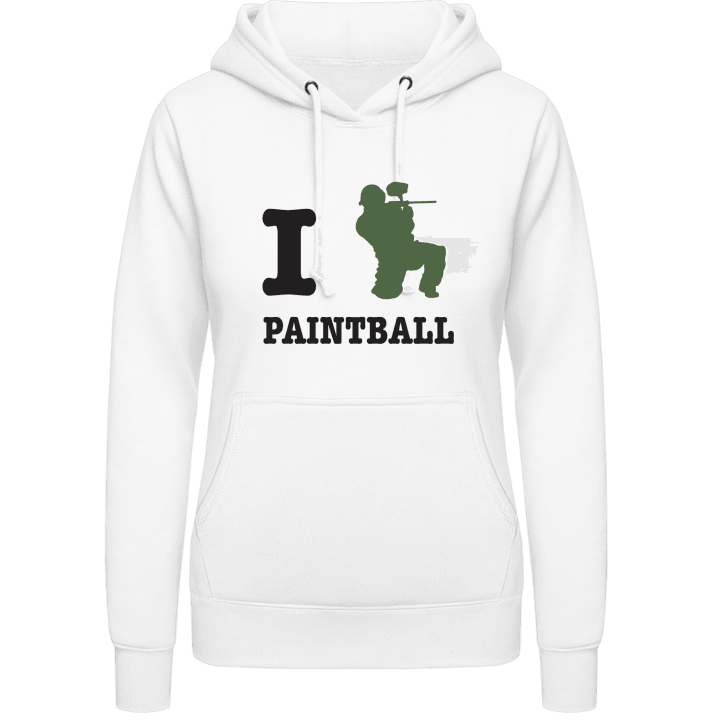 I Love Paintball Vrouwen Hoodie contain pic