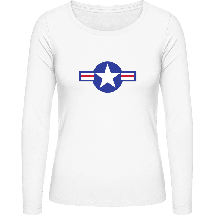 US Air Force Cockade Langermet skjorte for kvinner contain pic