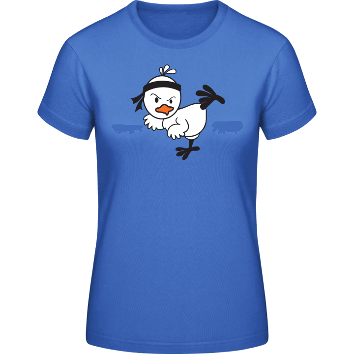 Karate Bird Comic T-skjorte for kvinner contain pic