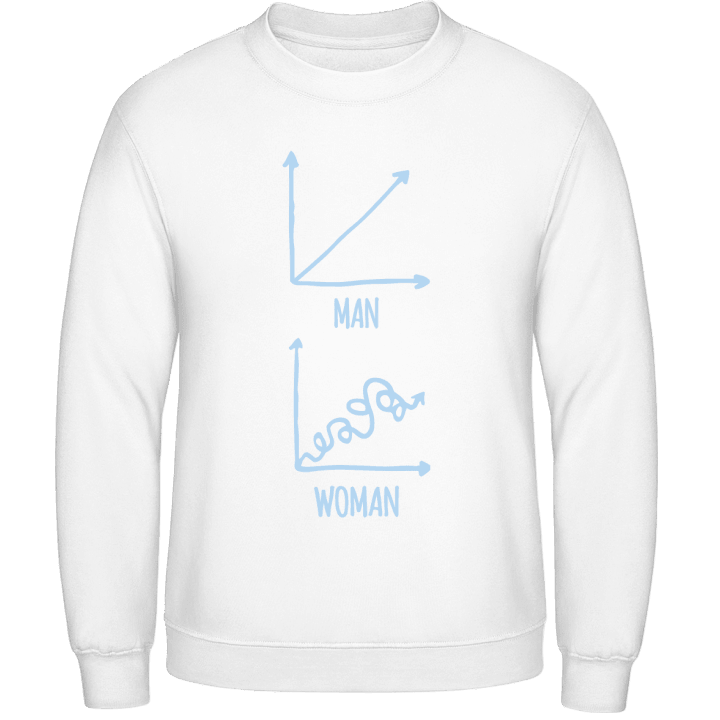 Man vs Woman Chart Sweatshirt 0 image