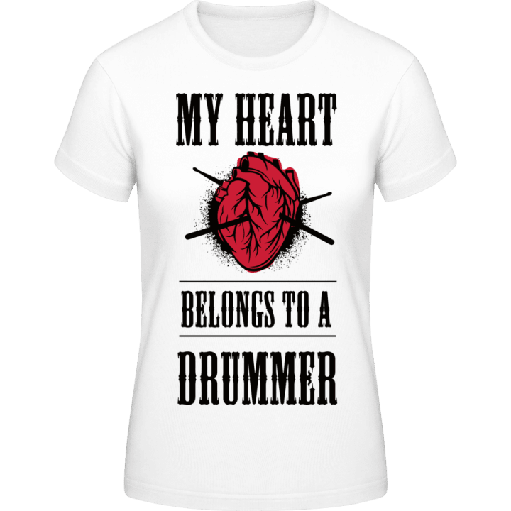 My Heart Belongs To A Drummer T-shirt pour femme 0 image