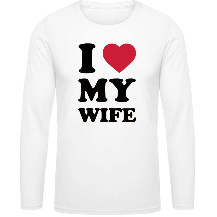 I Heart My Wife T-shirt à manches longues contain pic