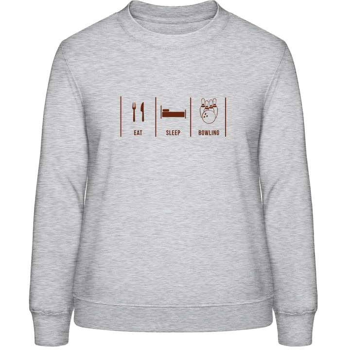 Eat Sleep Bowling Sweatshirt för kvinnor contain pic