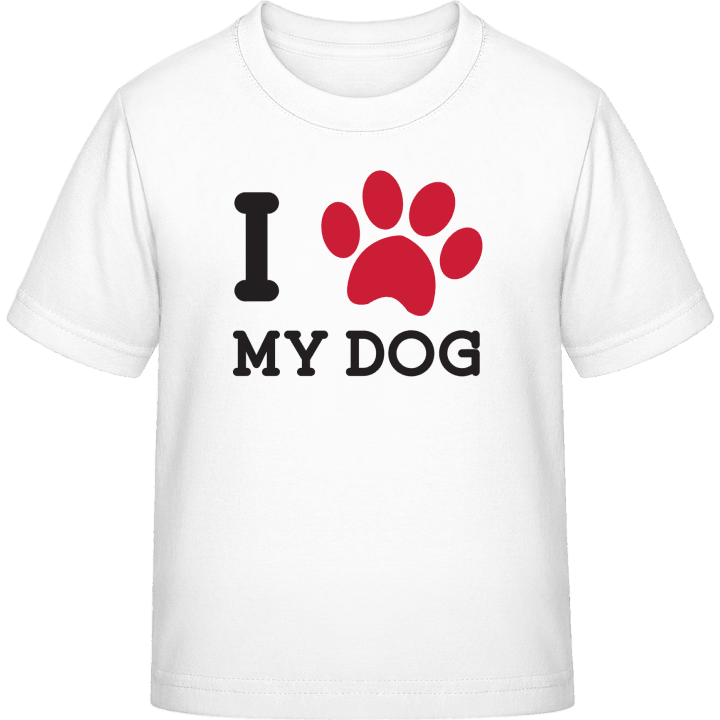 I Heart My Dog Footprint T-shirt för barn 0 image