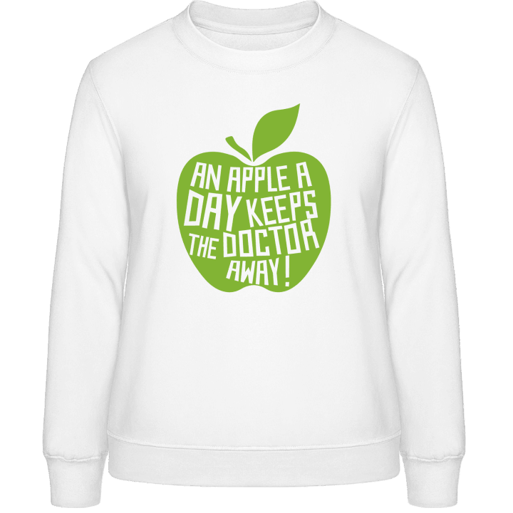 An Apple A Day Keeps The Doctor Away Sweatshirt för kvinnor contain pic