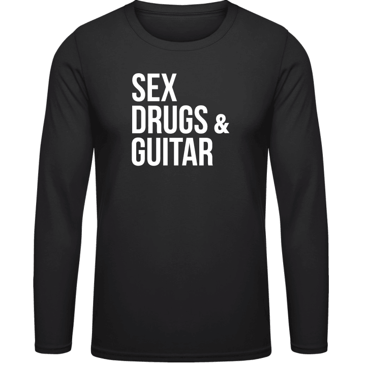 Sex Drugs Guitar Shirt met lange mouwen contain pic