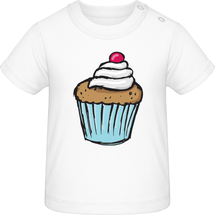 Cherry Cupcake T-shirt för bebisar contain pic