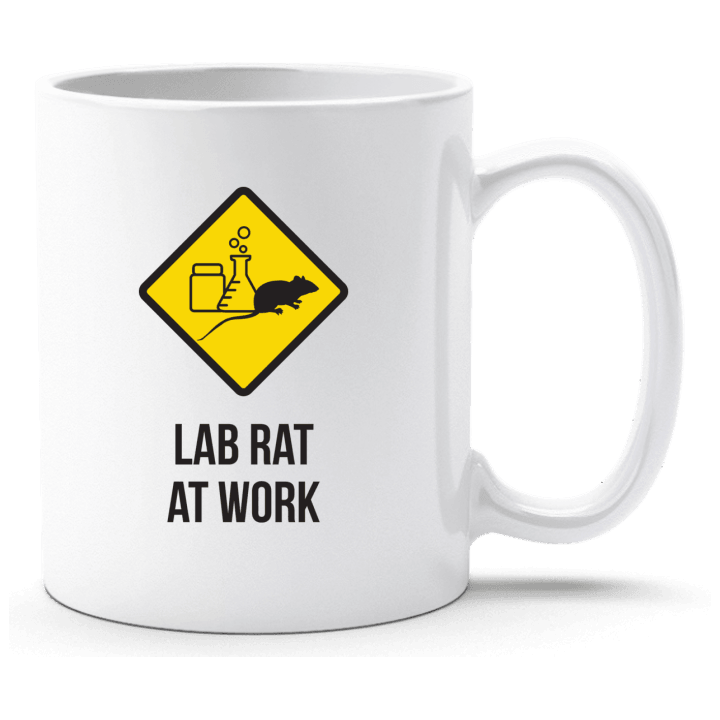 Lab Rat At Work Taza contain pic
