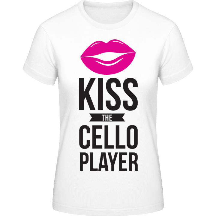 Kiss The Cello Player T-skjorte for kvinner contain pic