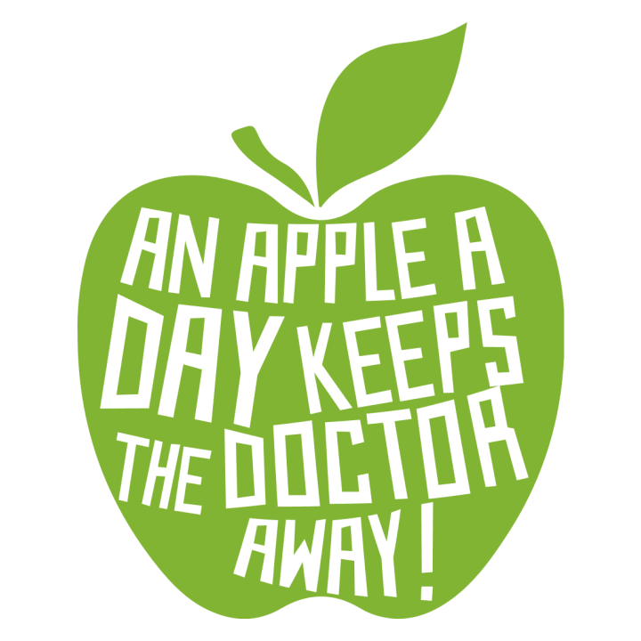 An Apple A Day Keeps The Doctor Away Delantal de cocina 0 image