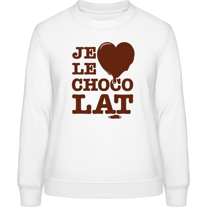 J'aime le chocolat Sweatshirt för kvinnor contain pic