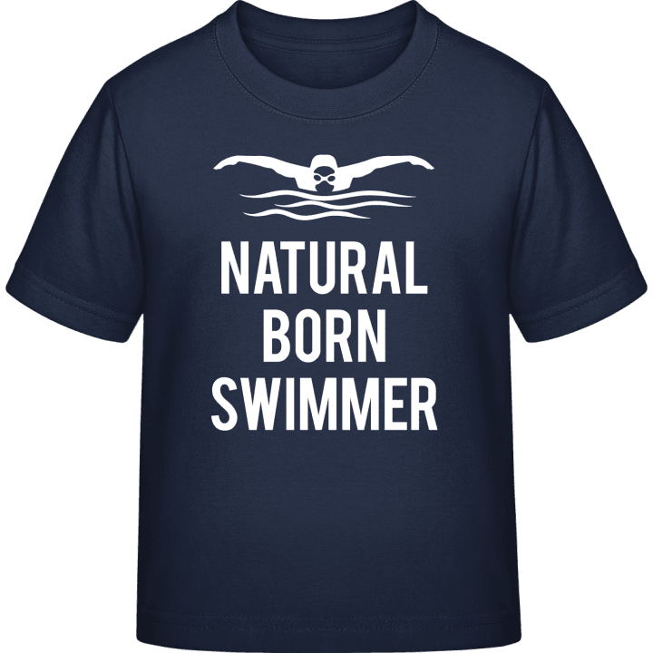 Natural Born Swimmer T-skjorte for barn contain pic